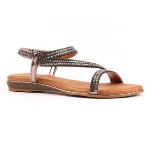 Lunar Womens/Ladies Blaise II Pewter Sandals / Pewter